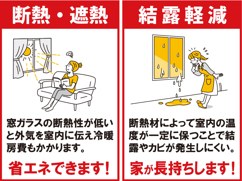 断熱・遮熱/結露軽減